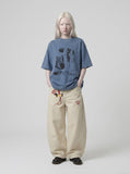DAXUEN Long-sleeved top with horizontal stripes — model photo