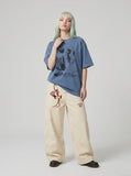 DAXUEN Long-sleeved top with horizontal stripes — model photo