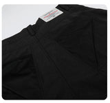 DAXUEN black structured wide-leg capris