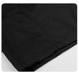 DAXUEN black structured wide-leg capris
