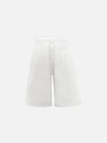DAXUEN white structured wide-leg culotte shorts