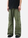DAXUEN olive green cargo pants with large pockets
