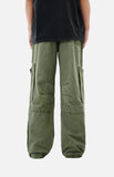 DAXUEN olive green cargo pants with large pockets