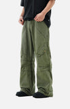 DAXUEN olive green cargo pants with large pockets