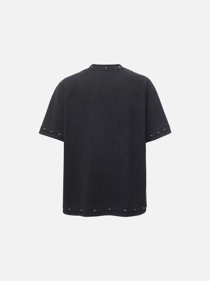 DAXUEN Studded abstract logo short-sleeved t-shirt