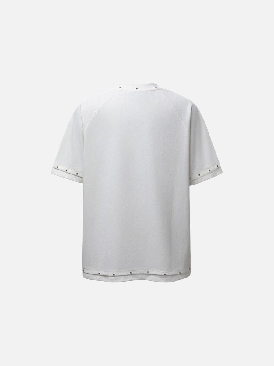 DAXUEN Studded abstract logo short-sleeved t-shirt
