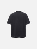 DAXUEN Oversized t-shirt with studded details and abstract logo