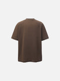 DAXUEN Oversized t-shirt with studded details and abstract logo