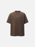 DAXUEN Oversized t-shirt with studded details and abstract logo