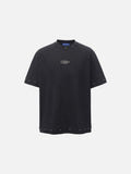 DAXUEN Oversized t-shirt with studded details and abstract logo