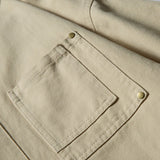 DAXUEN black workwear jacket with brass zipper