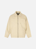 DAXUEN black workwear jacket with brass zipper