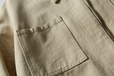 DAXUEN black workwear jacket with brass zipper