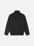 DAXUEN black workwear jacket with brass zipper