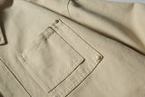 DAXUEN black workwear jacket with brass zipper