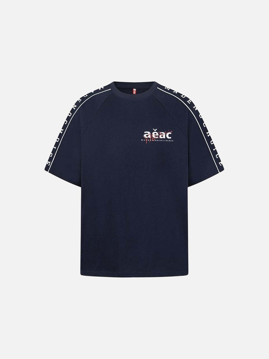 DAXUEN Short-sleeved raglan sleeve t-shirt with graphic print