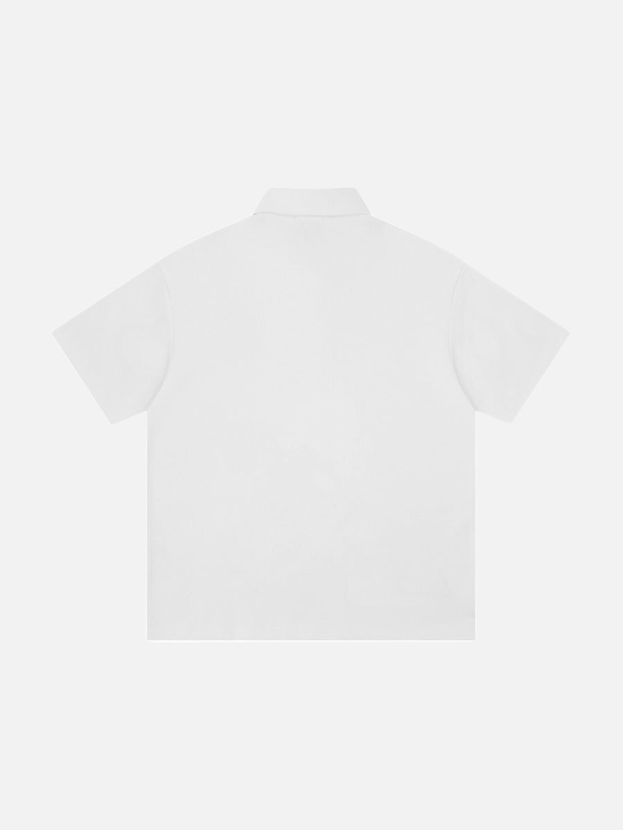 DAXUEN Short-sleeved polo shirt with embroidered logo and script print