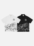 DAXUEN Short-sleeved polo shirt with embroidered logo and script print
