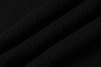 Stylized Flag Graphic Long-Sleeve Sweater