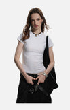 DAXUEN solid grey fitted t-shirt with small graphic