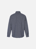 DAXUEN checkered button-up shirt with stylized horse embroidery
