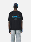 DAXUEN white relaxed landscape graphic t-shirt