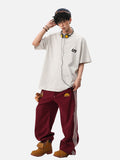 DAXUEN light grey marl short-sleeve logo tee