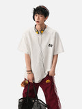DAXUEN light grey marl short-sleeve logo tee