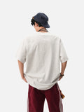 DAXUEN light grey marl short-sleeve logo tee