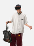 DAXUEN light grey marl short-sleeve logo tee