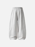DAXUEN black track pants with stylized oval graphic