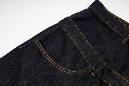 Stylized Star High-Waisted Denim Jeans