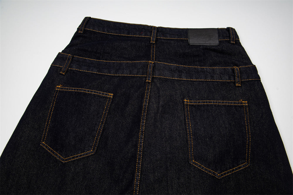 Stylized Star High-Waisted Denim Jeans