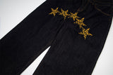 Star Stylized High-Waisted Denim Jeans