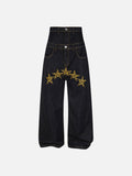 Stylized Star High-Waisted Denim Jeans