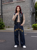 Star Stylized High-Waisted Denim Jeans