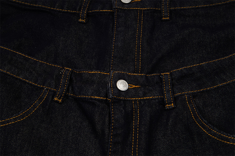 Stylized Star High-Waisted Denim Jeans