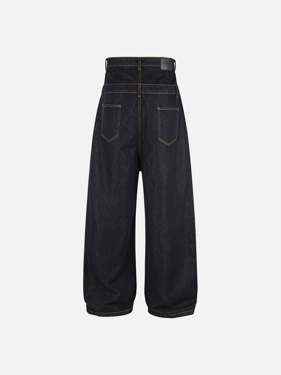 Stylized Star High-Waisted Denim Jeans