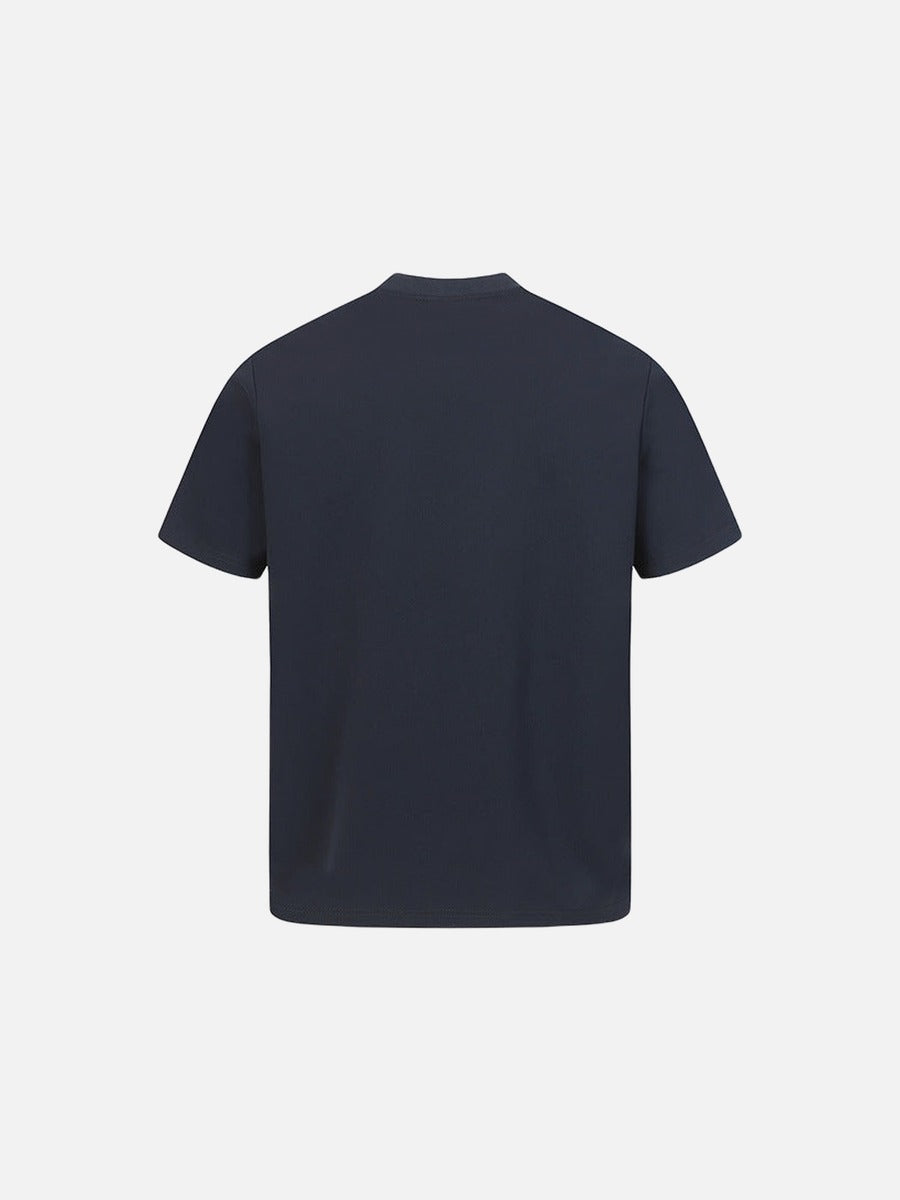 DAXUEN Short-sleeved crew-neck T-shirt with horse head embroidery