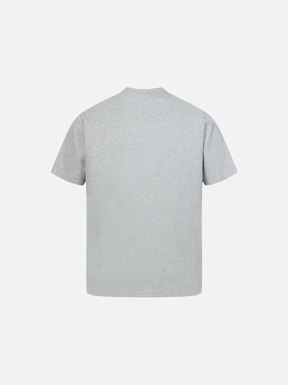 DAXUEN Short-sleeved crew-neck T-shirt with horse head embroidery