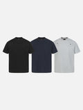 DAXUEN Short-sleeved crew-neck T-shirt with horse head embroidery
