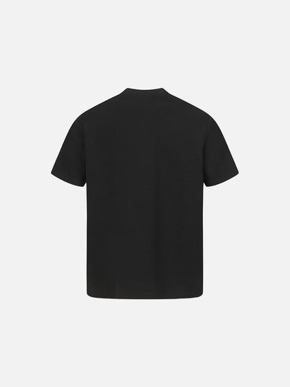 DAXUEN Short-sleeved crew-neck T-shirt with horse head embroidery