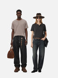 DAXUEN heathered khaki Henley t-shirt