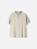 Subtle Heathered Henley T-Shirt