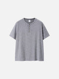 Subtle Heathered Henley T-Shirt
