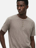 DAXUEN heathered khaki Henley t-shirt
