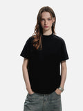 DAXUEN light grey marled mock neck t-shirt