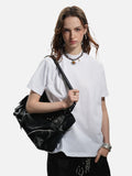 DAXUEN light grey marled mock neck t-shirt