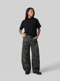 DAXUEN light grey marled mock neck t-shirt — model photo