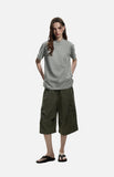 DAXUEN light grey marled mock neck t-shirt